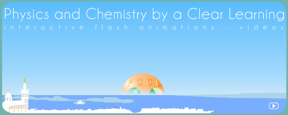 PCCL | INTERACTIVE PHYSICS SIMULATIONS | HOME PAGE | Physics and Chemistry by a Clear Learning : free interactive physics animations | online learning for sciences | School support with interactive flash PCCL | INTERACTIVE PHYSICS SIMULATIONS | HOME PAGE | Physics and Chemistry by a Clear Learning : free interactive physics animations | online learning for sciences | School support with interactive flash